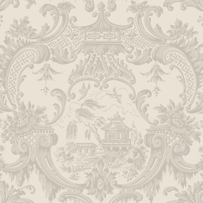 Cole & Son 100/3012.CS.0 Chippendale China Wallcovering in Linen