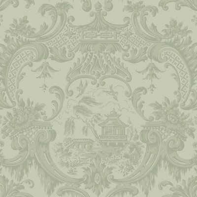 Cole & Son 100/3013.CS.0 Chippendale China Wallcovering in Olive