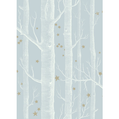 Cole & Son 103/11051.CS.0 Woods & Stars Wallcovering in Powder Blue