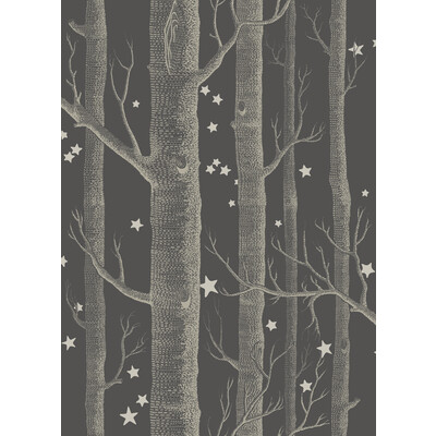 Cole & Son 103/11053.CS.0 Woods & Stars Wallcovering in Charcoal