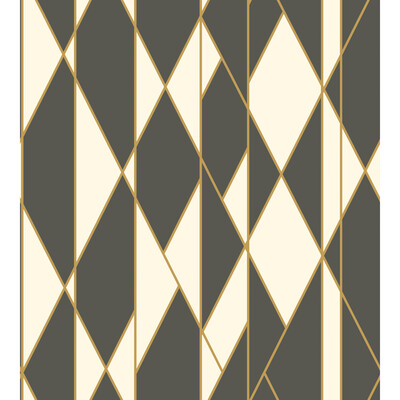 Cole & Son 105/11049.CS.0 Oblique Wallcovering in Black And White