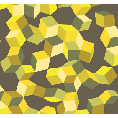 Cole & Son 105/2012.CS.0 Puzzle Wallcovering in Yellow And Black