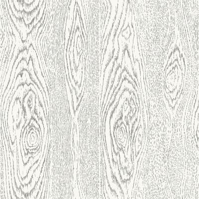 Cole & Son 107/10045.CS.0 Wood Grain Wallcovering in Black And White/White/Black