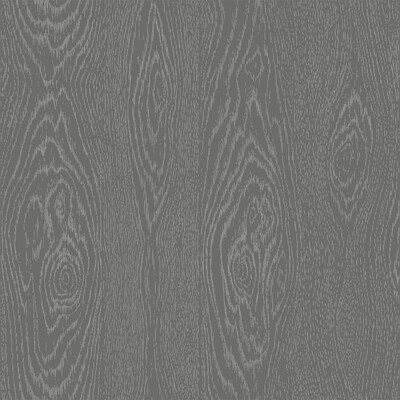Cole & Son 107/10046.CS.0 Wood Grain Wallcovering in Black And Silver/Black/Silver