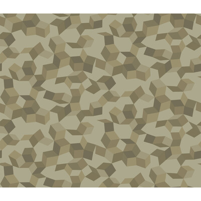Cole & Son 107/5024.CS.0 Ingot Wallcovering in Olive & Gilver/Olive Green/Gold/Metallic