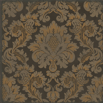 Cole & Son 108/4017.CS.0 Stravinsky Wallcovering in Charcoal & Bronze/Taupe