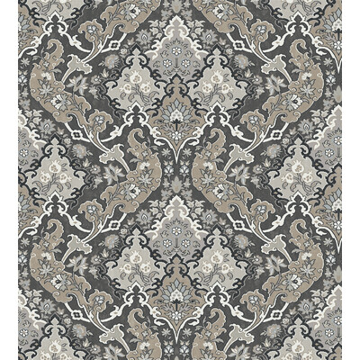 Cole & Son 108/8043.CS.0 Pushkin Wallcovering in Charcoal/Grey