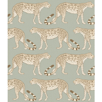 Cole & Son 109/2009.CS.0 Leopard Walk Wallcovering in Olive & White/Multi/Sage/Wheat