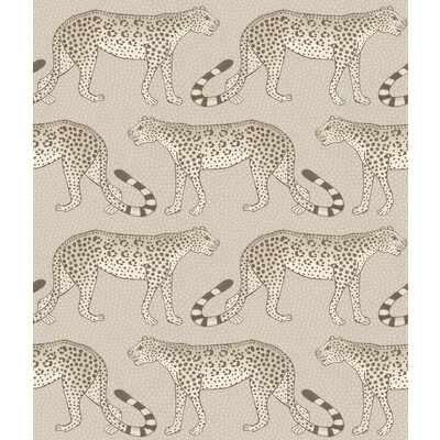 Cole & Son 109/2012.CS.0 Leopard Walk Wallcovering in Stone /Grey/Taupe
