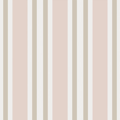 Cole & Son 110/1004.CS.0 Polo Stripe Wallcovering in Soft Pink/Pink/Pastel