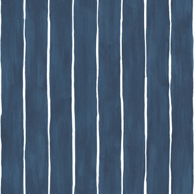 Cole & Son 110/2007.CS.0 Marquee Stripe Wallcovering in Ink/Indigo/Dark Blue