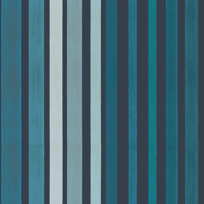 Cole & Son 110/9042.CS.0 Carousel Stripe Wallcovering in Blue/Multi/Indigo