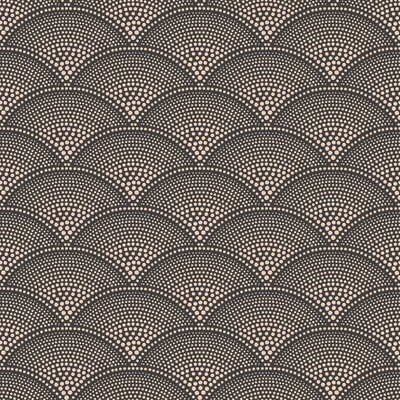 Cole & Son 112/10033.CS.0 Feather Fan Wallcovering in Charcoal/bronze/Multi/Charcoal/Bronze