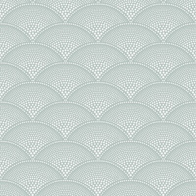 Cole & Son 112/10036.CS.0 Feather Fan Wallcovering in Print Room Blue/Light Blue/Spa