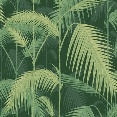 Cole & Son 112/1003.CS.0 Palm Jungle Wallcovering in Leaf Green/Green