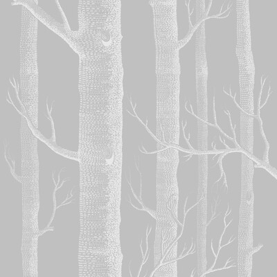 Cole & Son 112/3012.CS.0 Woods Wallcovering in Grey/white/Grey/Light Grey