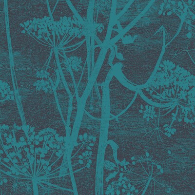 Cole & Son 112/8030.CS.0 Cow Parsley Wallcovering in Teal