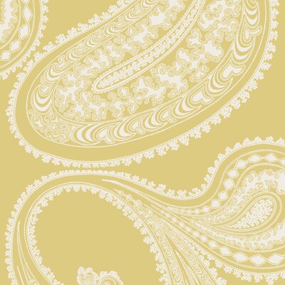 Cole & Son 112/9031.CS.0 Rajapur Flock Wallcovering in Yellow/white/Yellow