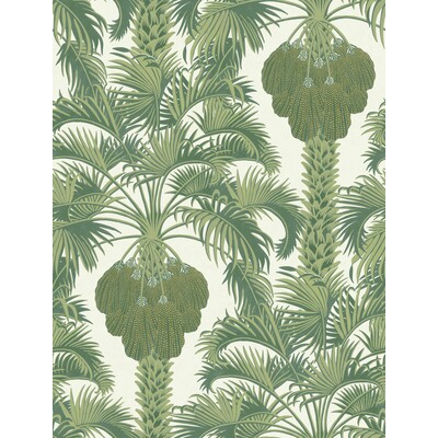 Cole & Son 113/1004.CS.0 Hollywood Palm Wallcovering in Leaf Green/Green