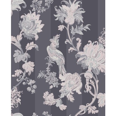 Cole & Son 113/8023.CS.0 Zerzura Wallcovering in Slate Grey & Blush Pink/Multi/Pink/Charcoal