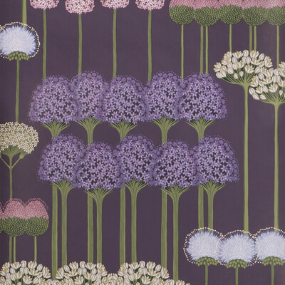 Cole & Son 115/12036.CS.0 Allium Wallcovering in Mulb/heather/violet/Multi/Purple/Plum