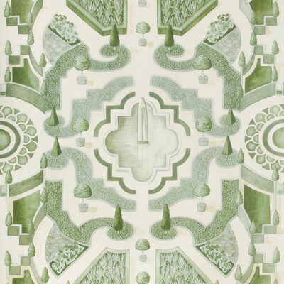 Cole & Son 115/2005.CS.0 Topiary Wallcovering in Leaf Green/Green/Sage