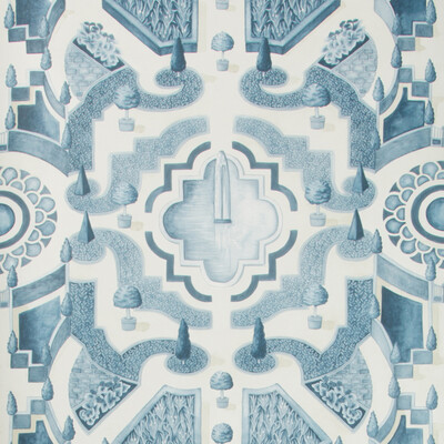 Cole & Son 115/2007.CS.0 Topiary Wallcovering in China Blue/Blue