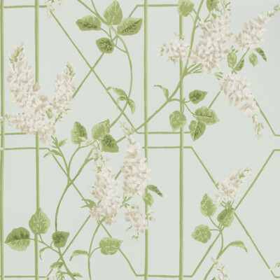 Cole & Son 115/5014.CS.0 Wisteria Wallcovering in Stone/olive/d Egg/Multi/Light Blue/Green