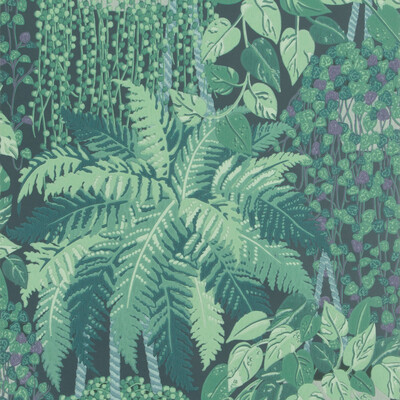 Cole & Son 115/7022.CS.0 Fern Wallcovering in Viridian And Teal/Multi/Green/Teal