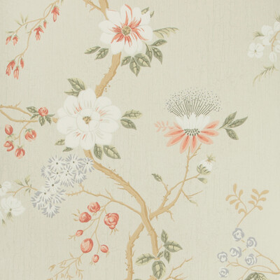 Cole & Son 115/8024.CS.0 Camellia Wallcovering in Coral/d Egg/ednil/Multi/Coral/Light Blue