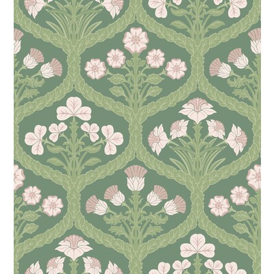 Cole & Son 116/3009.CS.0 Floral Kingdom Wallcovering in Bslip/leaf/Multi/Pink/Green