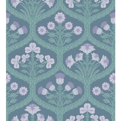 Cole & Son 116/3011.CS.0 Floral Kingdom Wallcovering in Lilac/teal/Multi/Lavender/Teal
