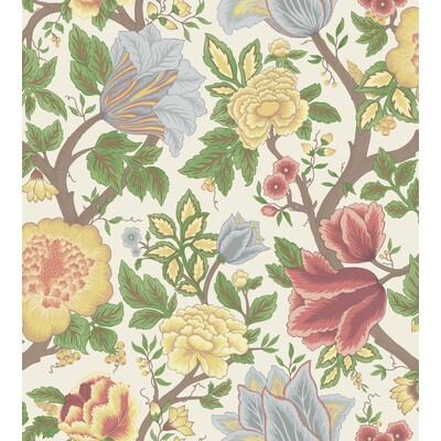 Cole & Son 116/4013.CS.0 Midsummer Bloom Wallcovering in Ch/rge/lf/Multi/Chartreuse/Red