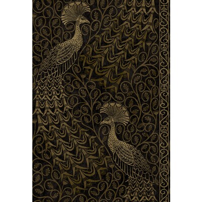 Cole & Son 116/8032.CS.0 Pavo Parade Wallcovering in M Gold/soot/Metallic/Gold/Black