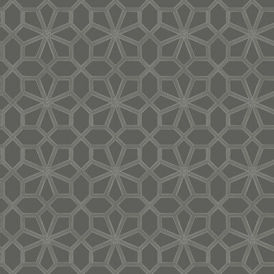 Cole & Son 118/16037.CS.0 Wolsey Stars Wallcovering in Charcoal/Black