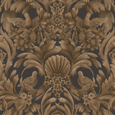 Cole & Son 118/9018.CS.0 Gibbons Carving Wallcovering in Bronze/Brown
