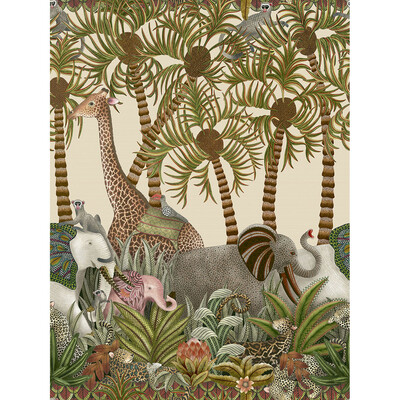 Cole & Son 119/11046.CS.0 Letaba March Wallcovering in Multi/Brown/Green