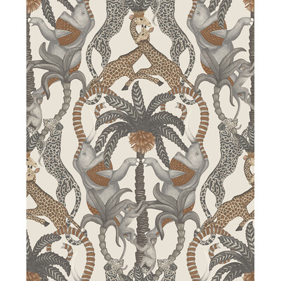 Cole & Son 119/2010.CS.0 Safari Totem Wallcovering in Gngr&tp/prchmnt/Brown/Taupe