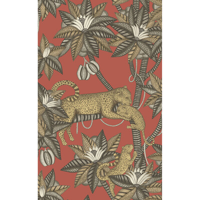 Cole & Son 119/3014.CS.0 Satara Wallcovering in Soot&metgld/rouge/Red/Brown