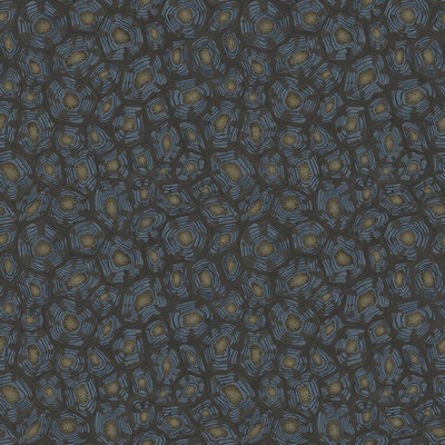 Cole & Son 119/4024.CS.0 Savanna Shell Wallcovering in Blue/Charcoal