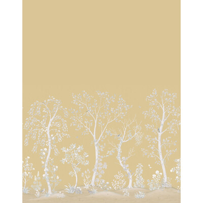 Cole & Son 120/6024M.CS.0 Seasonal Woods Wallcovering in Gold Pearl/Gold/Metallic