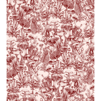 Cole & Son 122/1001.cs.0 Fungi Forest Wallcovering in Burgundy/Burgundy/red/Red