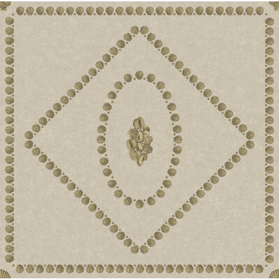 Cole & Son 123/5025.CS.0 Conchiglie Wallcovering in Gold On Stone/Gold/Taupe
