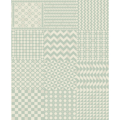 Cole & Son 123/7034.CS.0 Geometrico Wallcovering in Pastel/Turquoise/White