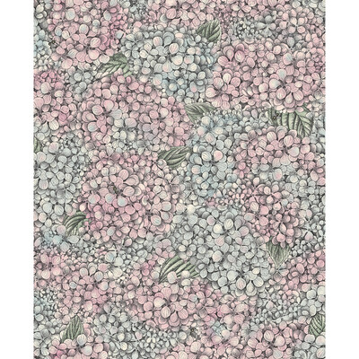 Cole & Son 123/9045.CS.0 Ortensia Wallcovering in Pink & Blue/Pink/Blue