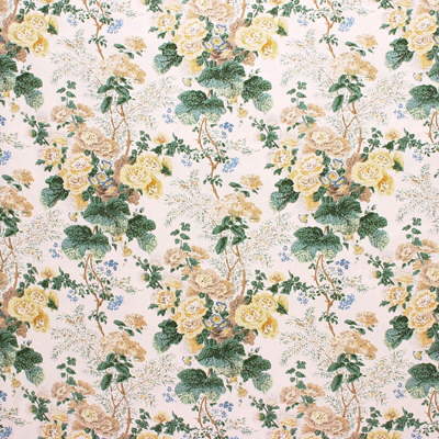 Lee Jofa 2000163.23.0 Althea Cotton P Multipurpose Fabric in Citron/Light Green