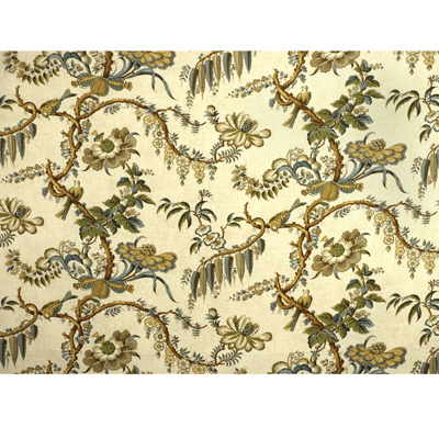 Lee Jofa 2001195.516.0 Kitley Print Multipurpose Fabric in Flax/Beige/Light Blue/Light Yellow