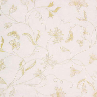 Lee Jofa 2003136.1.0 Cressence Sheer Drapery Fabric in Pearl/White