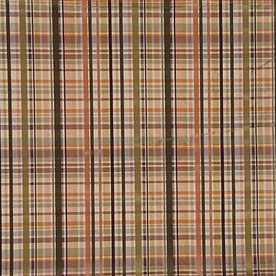 Lee Jofa 2005122.7.0 Wasdale Plaid Upholstery Fabric in Coral/Brown/Pink/Green