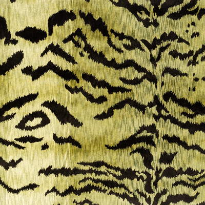 Lee Jofa 2005228.23.0 Tiger Velvet Upholstery Fabric in Moss/Green/Black